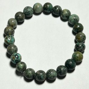 Genuine African Jade Stretch Cord Bracelet